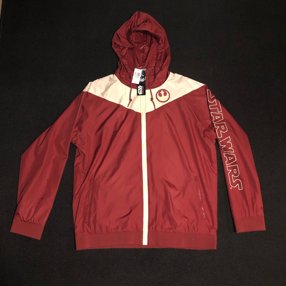 Star Wars Crimson Rebels. Windbreaker. Size XL. NWT.
